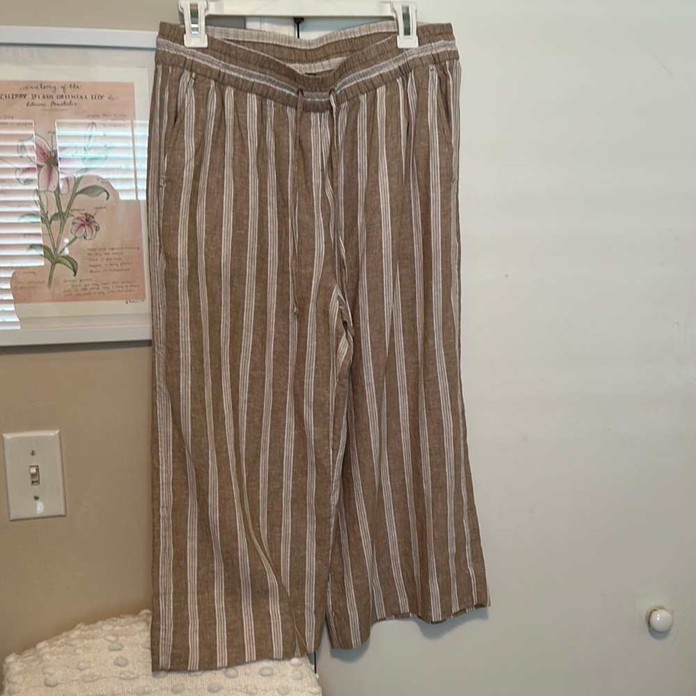 Banana Republic Wide Leg Crop pants Petite Medium